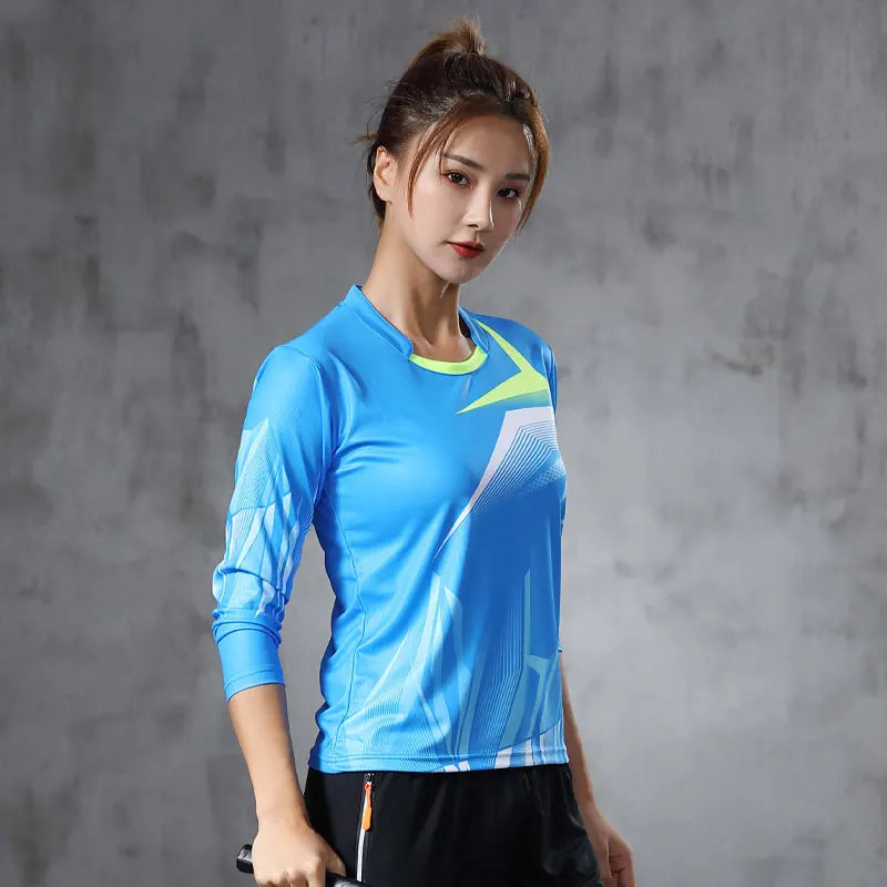 Camisa Feminina Esport Tênis Manga Comprida